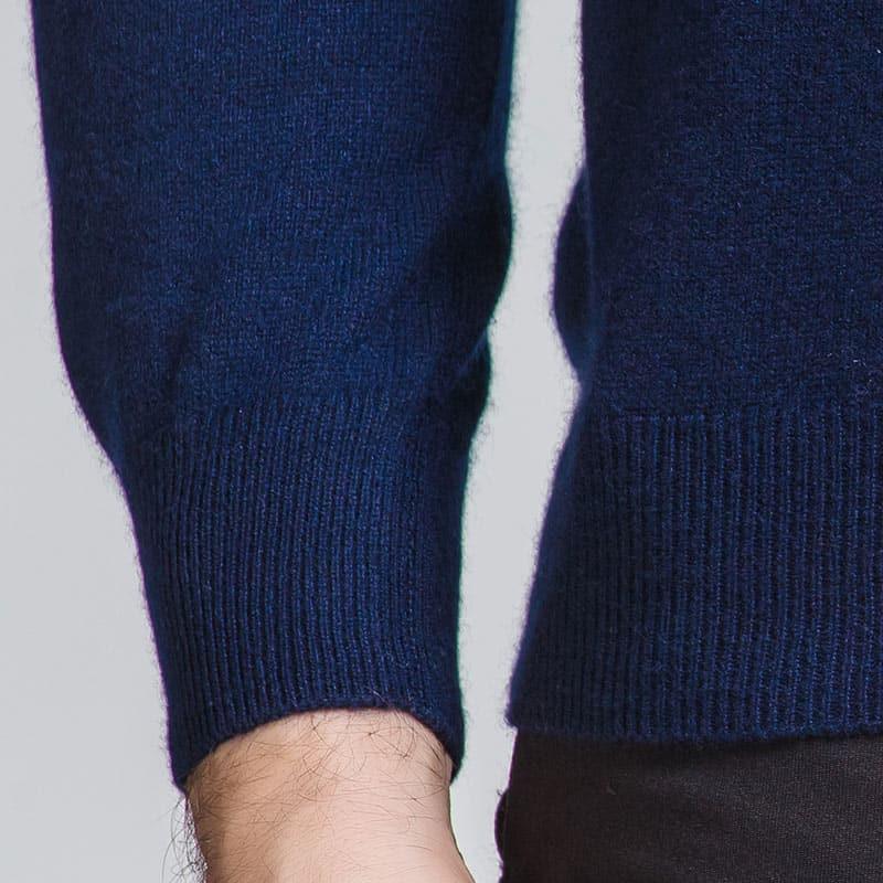 Men's Cashmere Quarter Zip Pullover - DAISYSILK