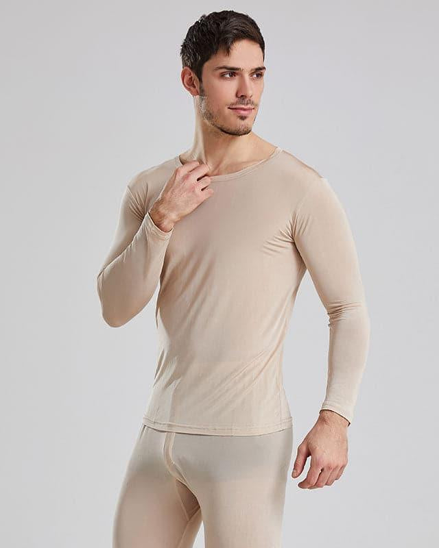 Men's 100% Silk Lightweight Thermal Underwear Set - DAISYSILK