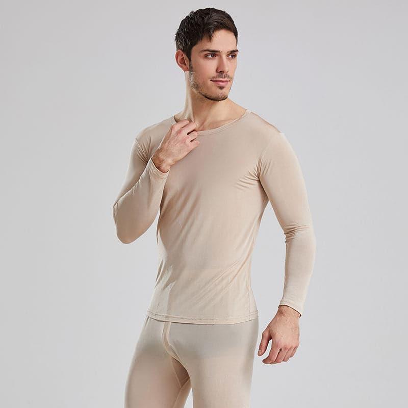 Men's 100% Silk Lightweight Thermal Underwear Set - DAISYSILK