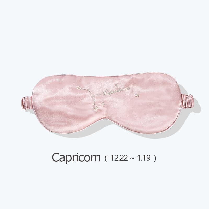 12 Constellation Pink Silk Sleep Mask 22 Momme - DAISYSILK