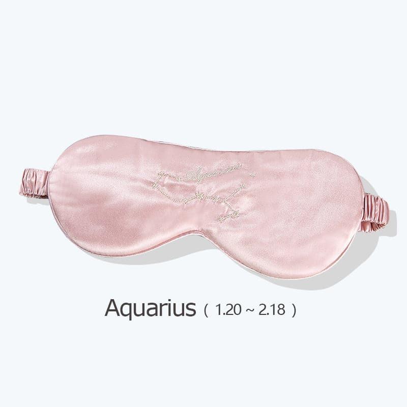 12 Constellation Pink Silk Sleep Mask 22 Momme - DAISYSILK