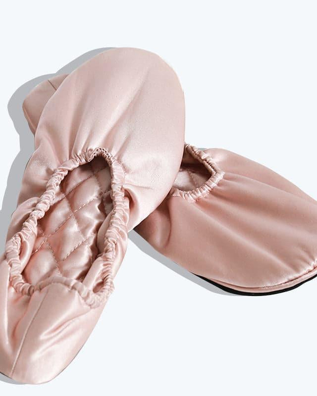 Soft Ballet Silk Slippers, Pink