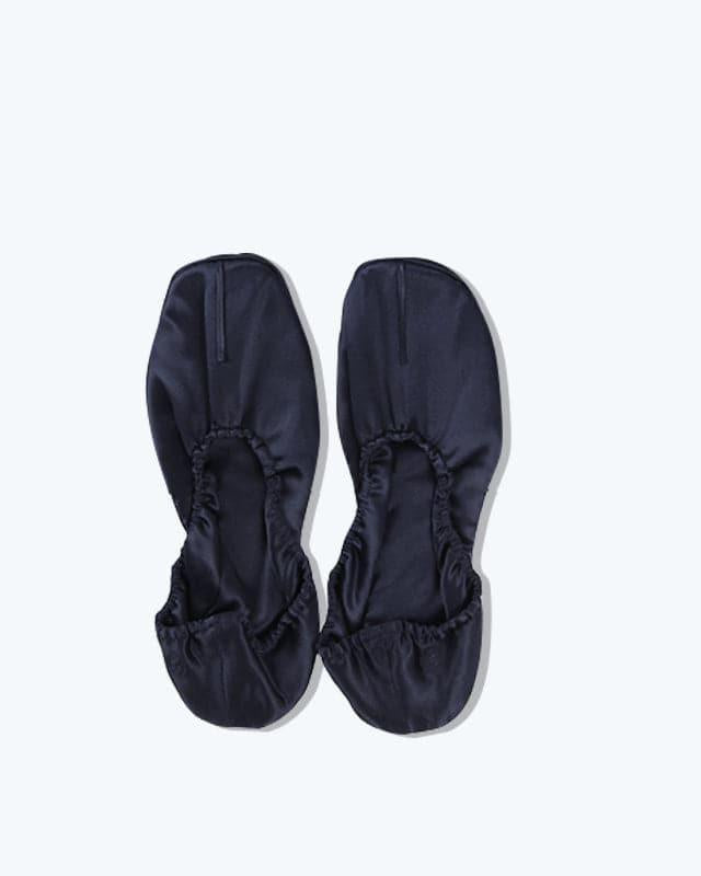 Soft Ballet Silk Slippers, Black