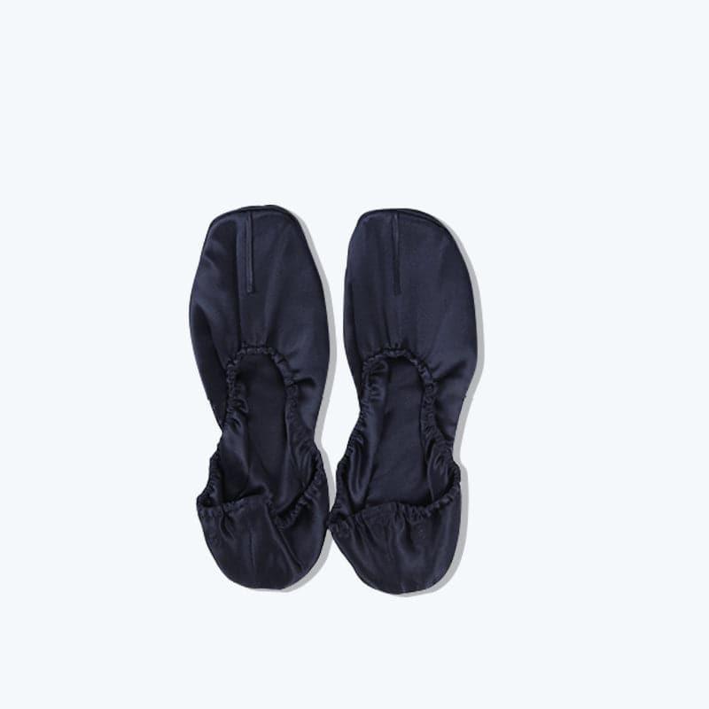 Soft Ballet Silk Slippers, Black