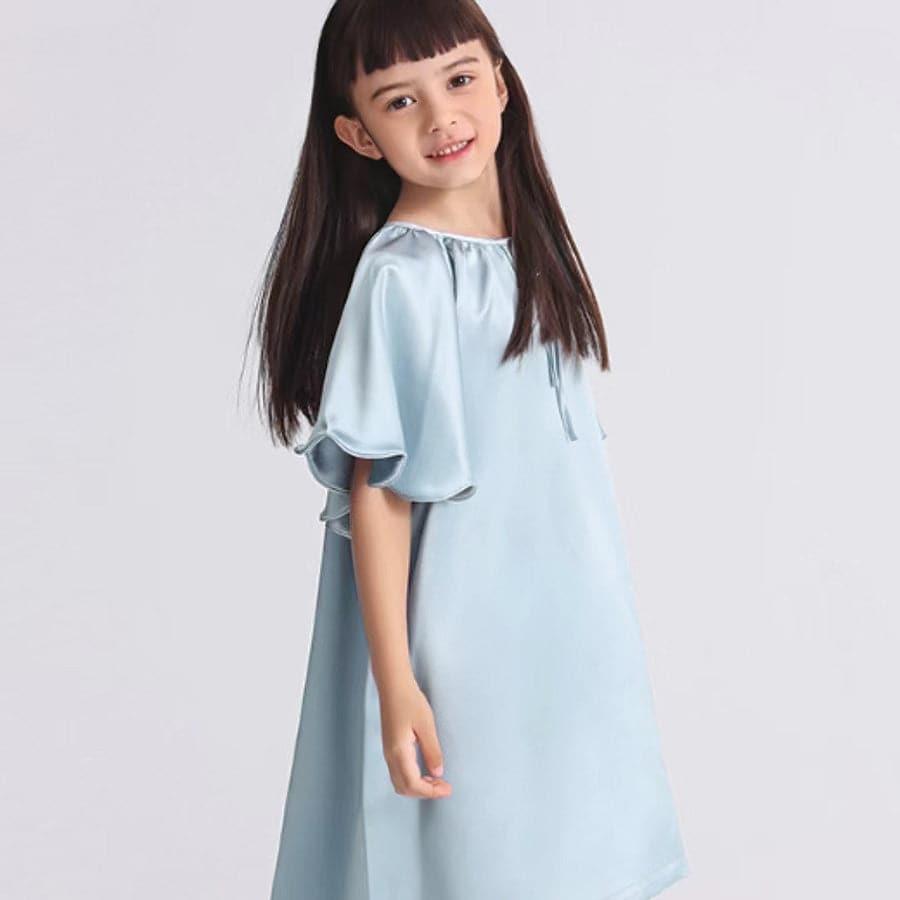 Bat-sleeved Nightdress for Girl - DAISYSILK