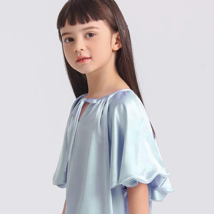 Bat-sleeved Nightdress for Girl - DAISYSILK