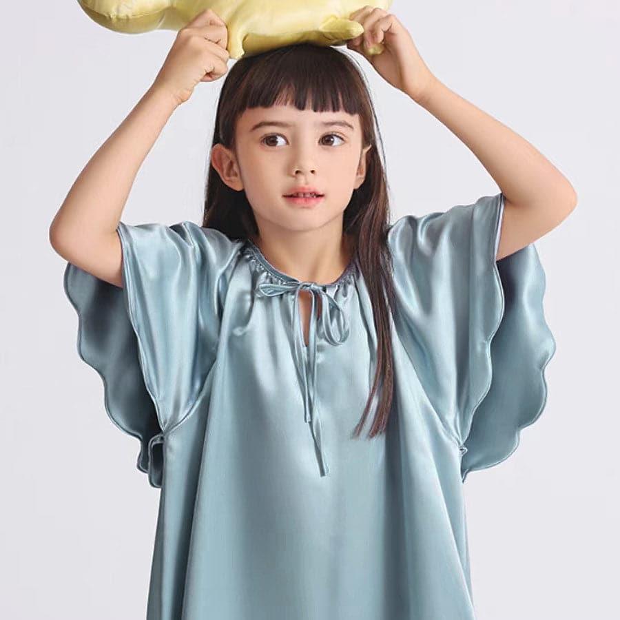 Bat-sleeved Nightdress for Girl - DAISYSILK