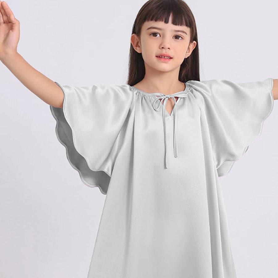 Bat-sleeved Nightdress for Girl - DAISYSILK