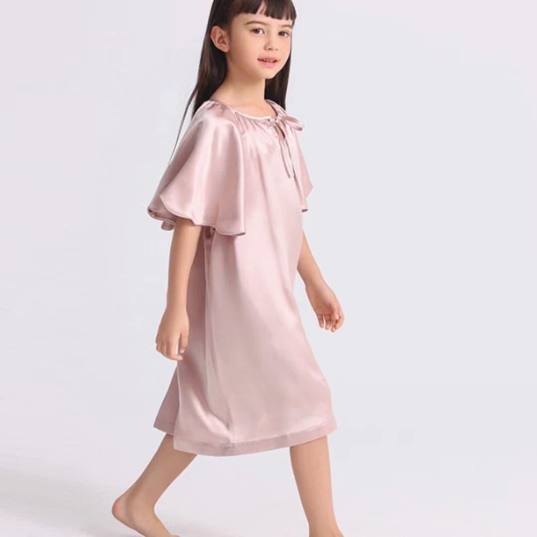 Bat-sleeved Nightdress for Girl - DAISYSILK