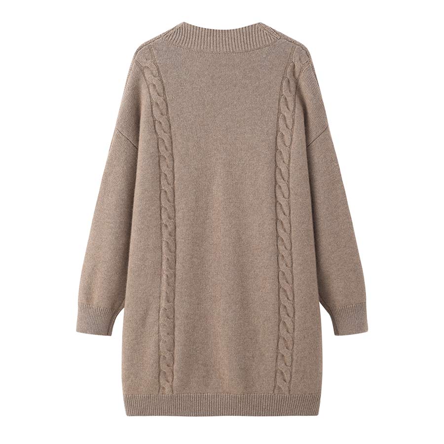 Cashmere Medium Length Cardigan - DAISYSILK