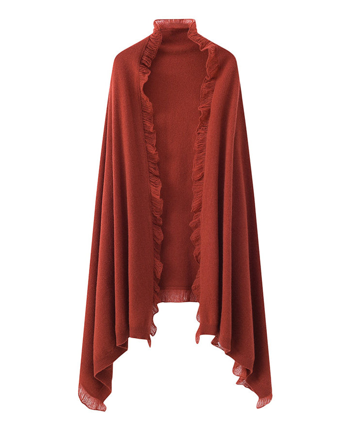 Cashmere Tippet Scarf, Red
