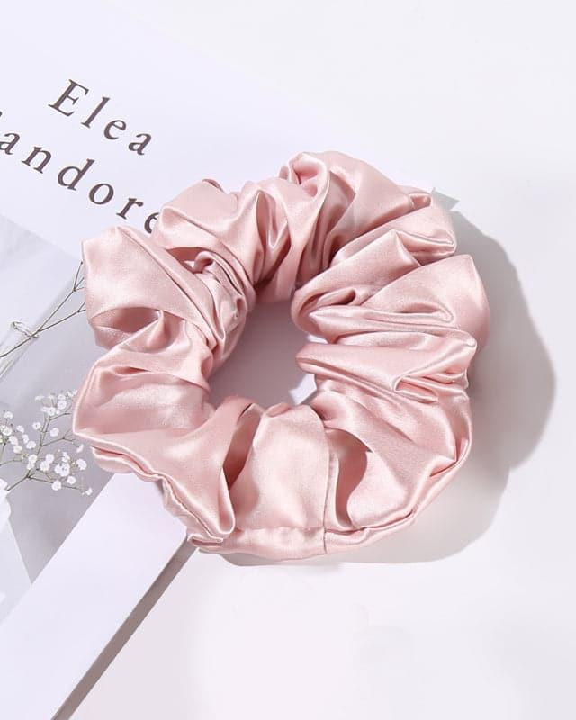 5CM Large Silk Hair Scrunchies, Pink