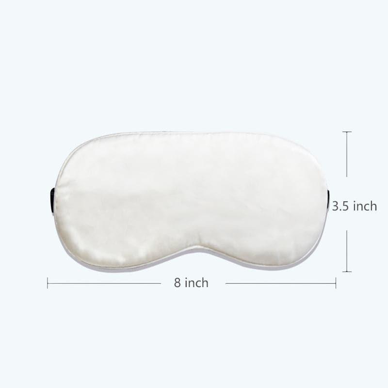 Ice Compress Silk Eye Mask Adjustable, White