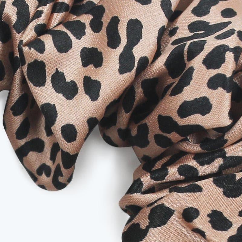 Leopard Fashion Silk Hair Bands Scrunchy - DAISYSILK