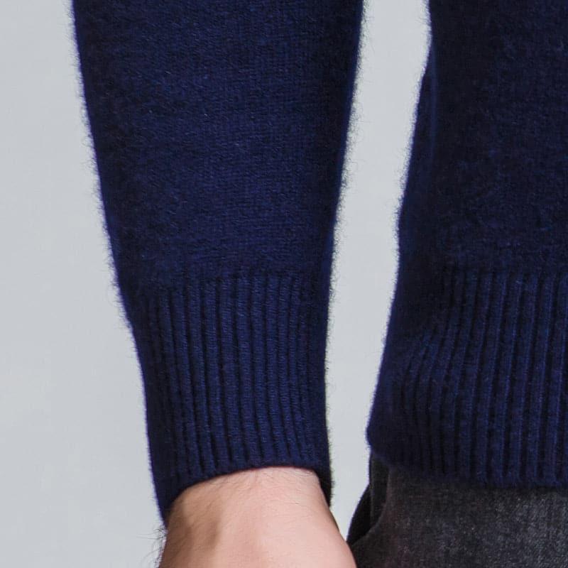 Men's Crew Neck Cashmere Sweater - DAISYSILK