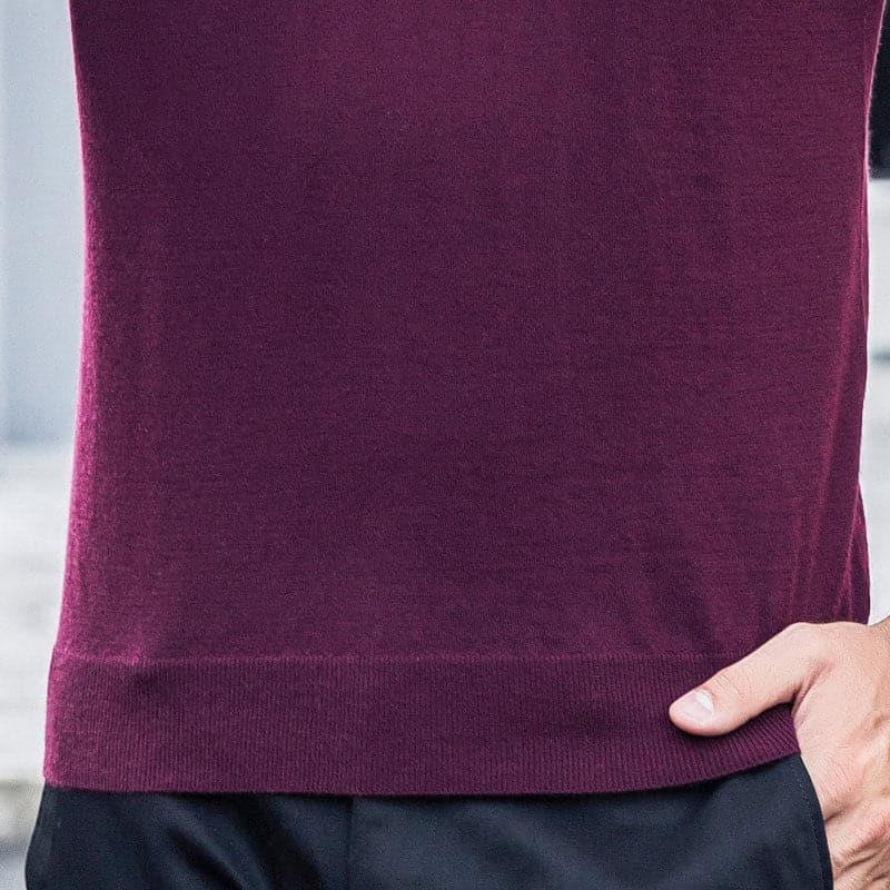 Mens Polo Cashmere Sweater - DAISYSILK