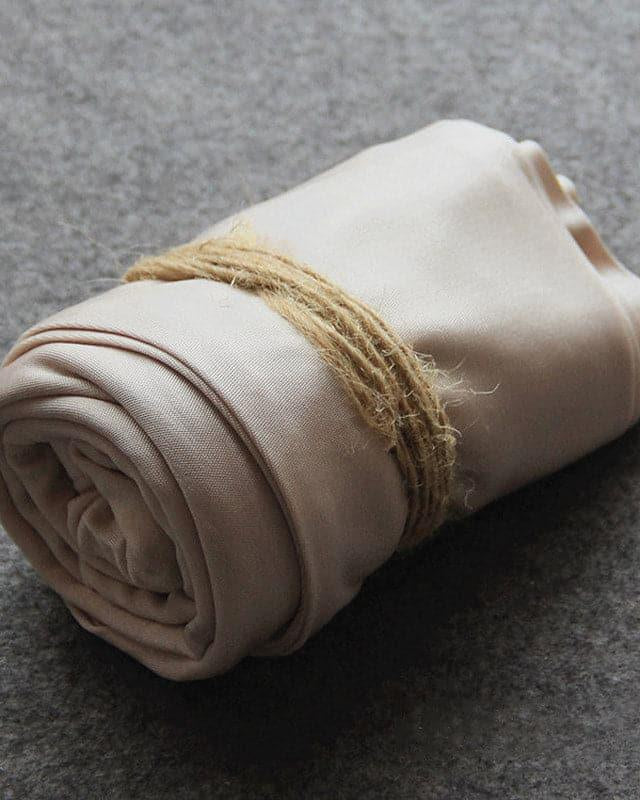 Mulberry Silk Long Thermal Underwear Set for Women Beige