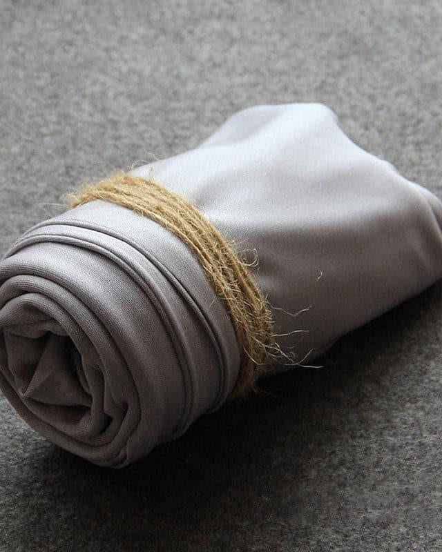 Mulberry Silk Long Thermal Underwear Set for Women Grey