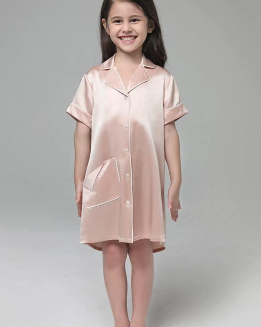 Silk Nightshirt For Girls - DAISYSILK
