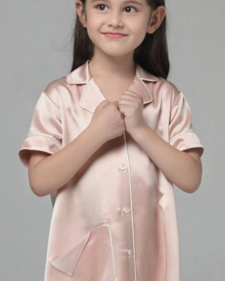 Silk Blouse Nightdress For Girl - DAISYSILK