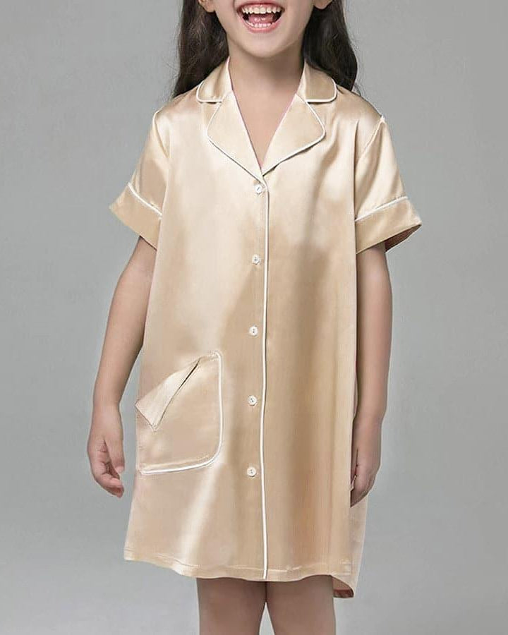 Silk Nightshirt For Girls - DAISYSILK