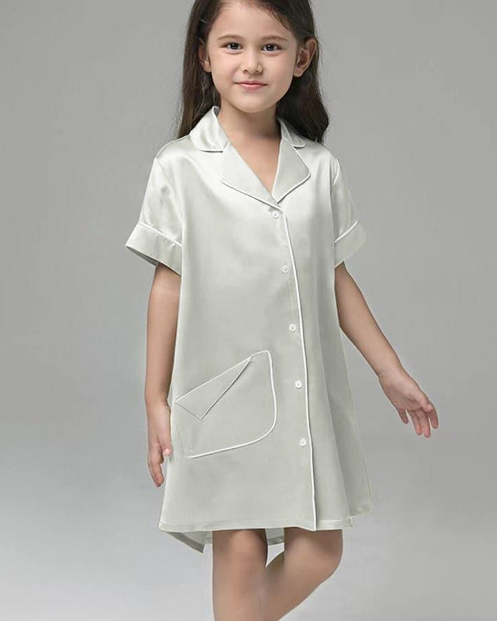 Silk Nightshirt For Girls - DAISYSILK