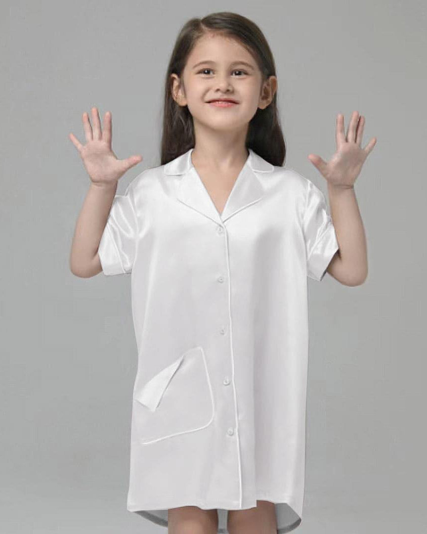 Silk Blouse Nightdress For Girl - DAISYSILK