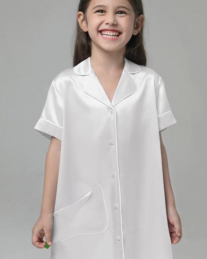 Silk Blouse Nightdress For Girl - DAISYSILK