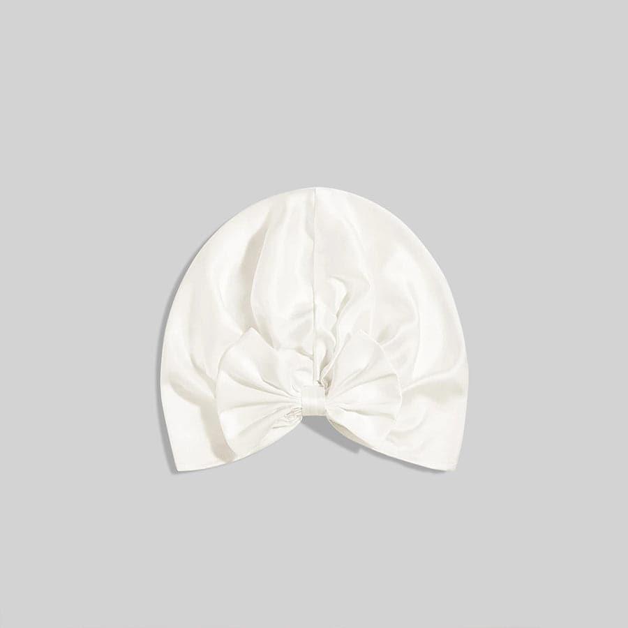 Silk Vintage Bow-Knot Sleep Cap - DAISYSILK