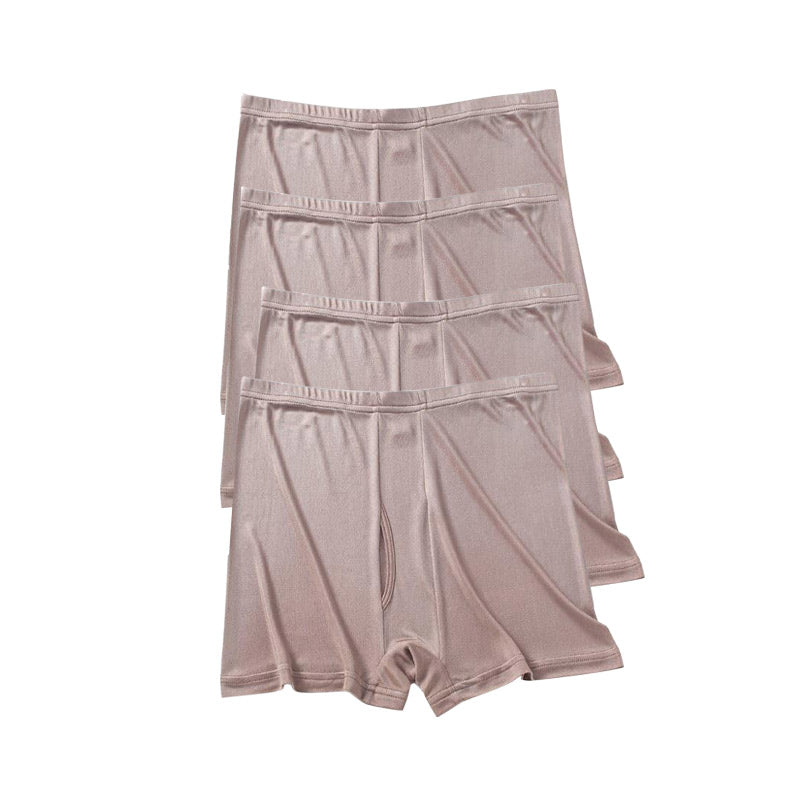 Soft Silk Knit Boxer Shorts 4Pcs for Men - DAISYSILK