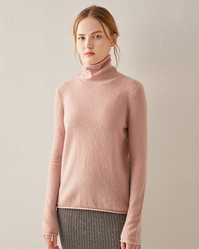 Soft Thin Knit Cashmere Sweater Pink