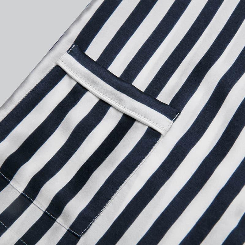 Stripe Kids Silk Pajama Short Set - DAISYSILK