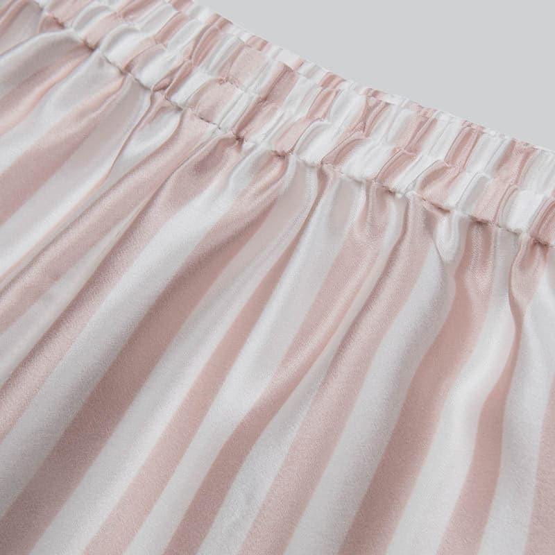 Stripe Kids Silk Pajama Short Set - DAISYSILK