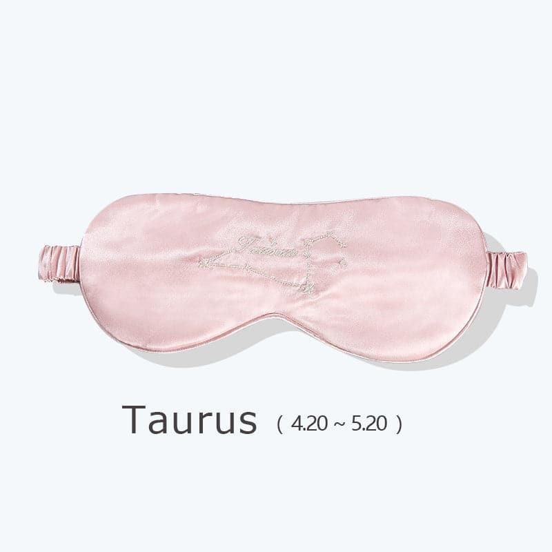 12 Constellation Pink Silk Sleep Mask 22 Momme - DAISYSILK