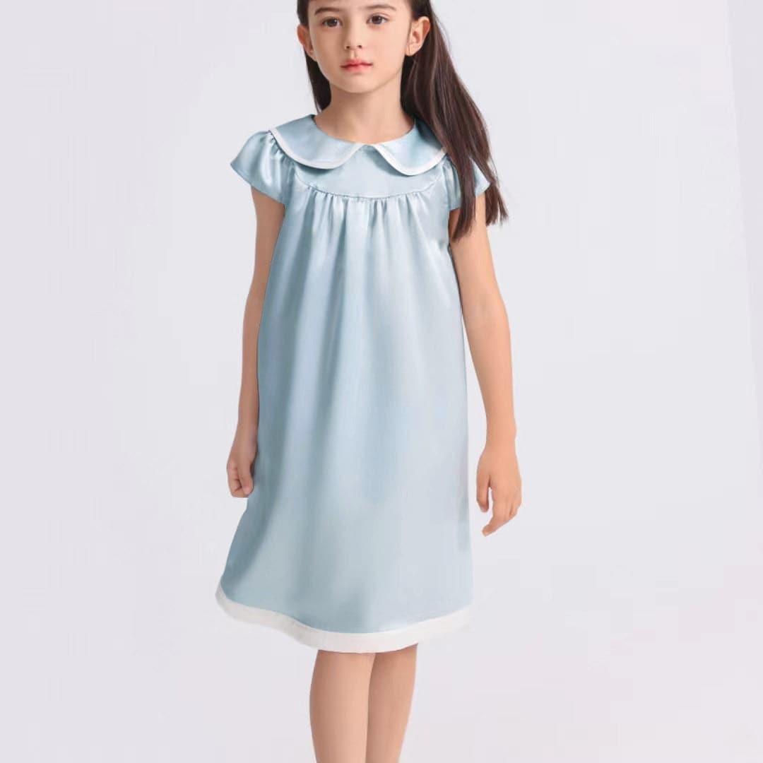 Kids Baby Girl Silk Nightgown - DAISYSILK