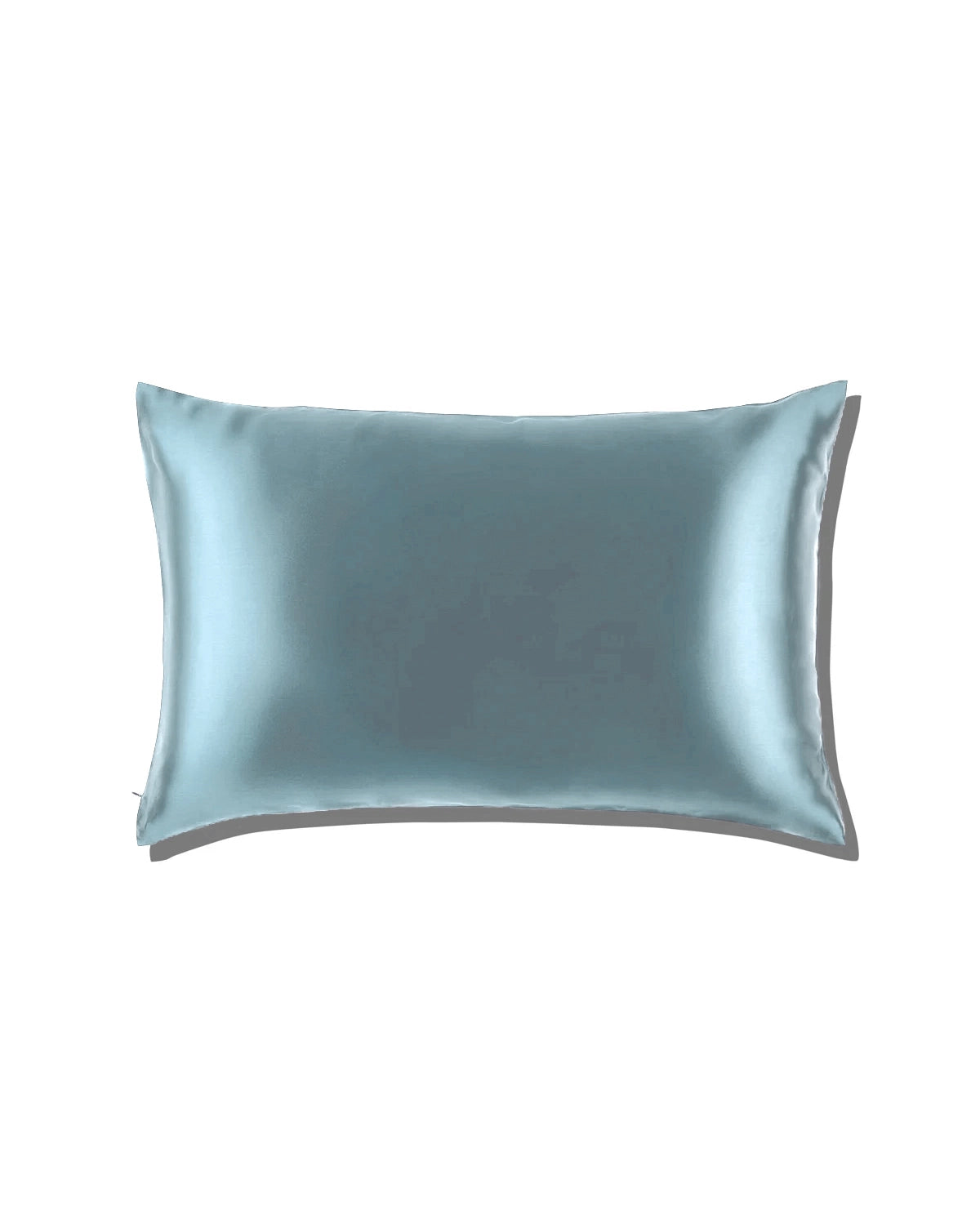 Zippered Single Sided Silk Pillowcase, Haze Blue