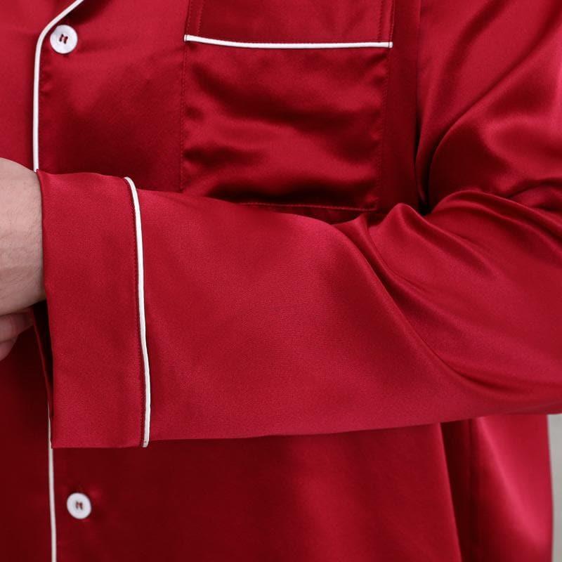 Classic Long Silk Pajamas for Couple - DAISYSILK