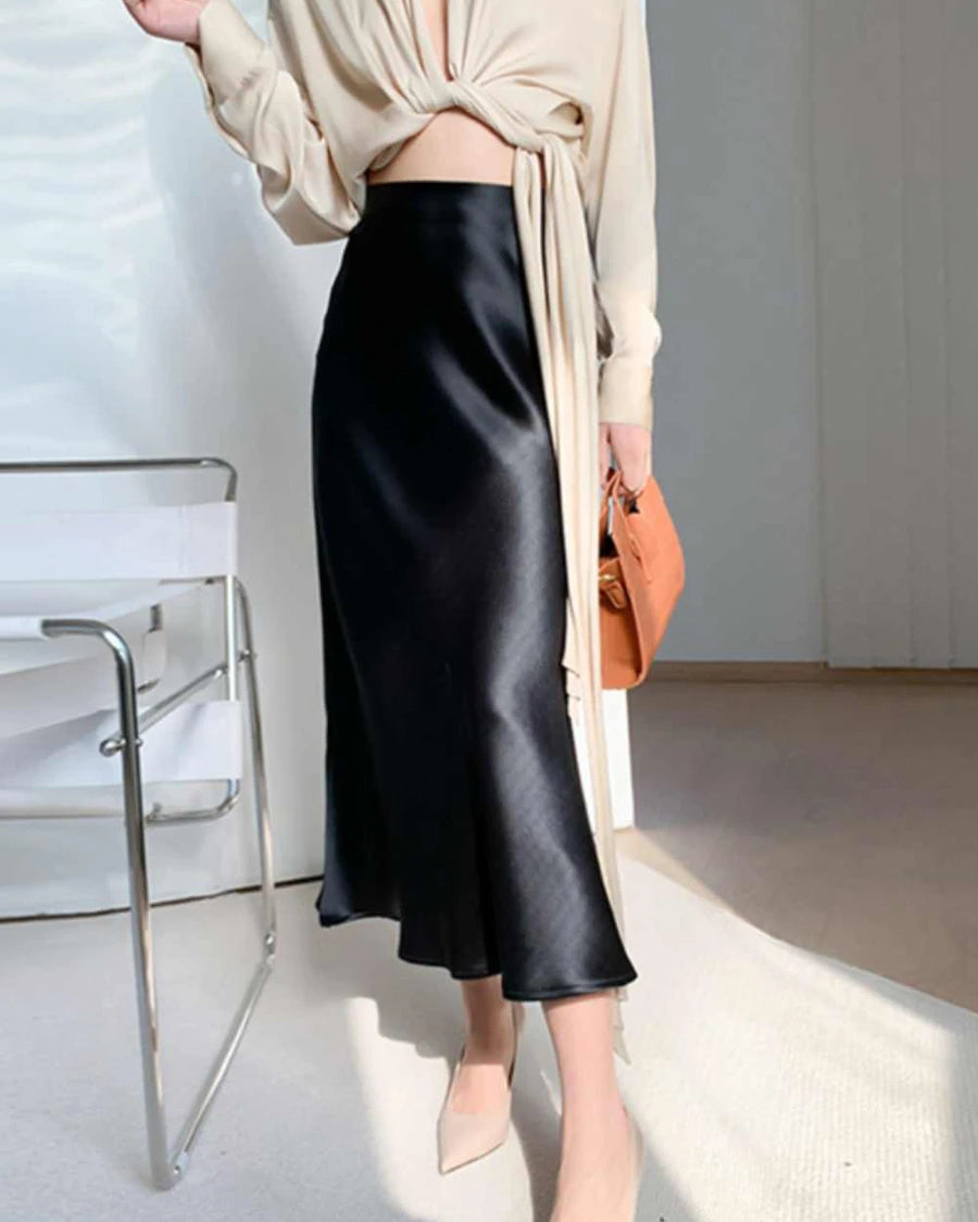 Skirt Midi By Cmb In Black, Size: M