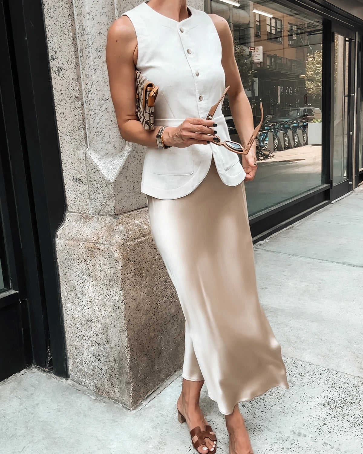 DaisySilk Silk Maxi Skirt Long Flowy Bias Cut Slip Skirt Women