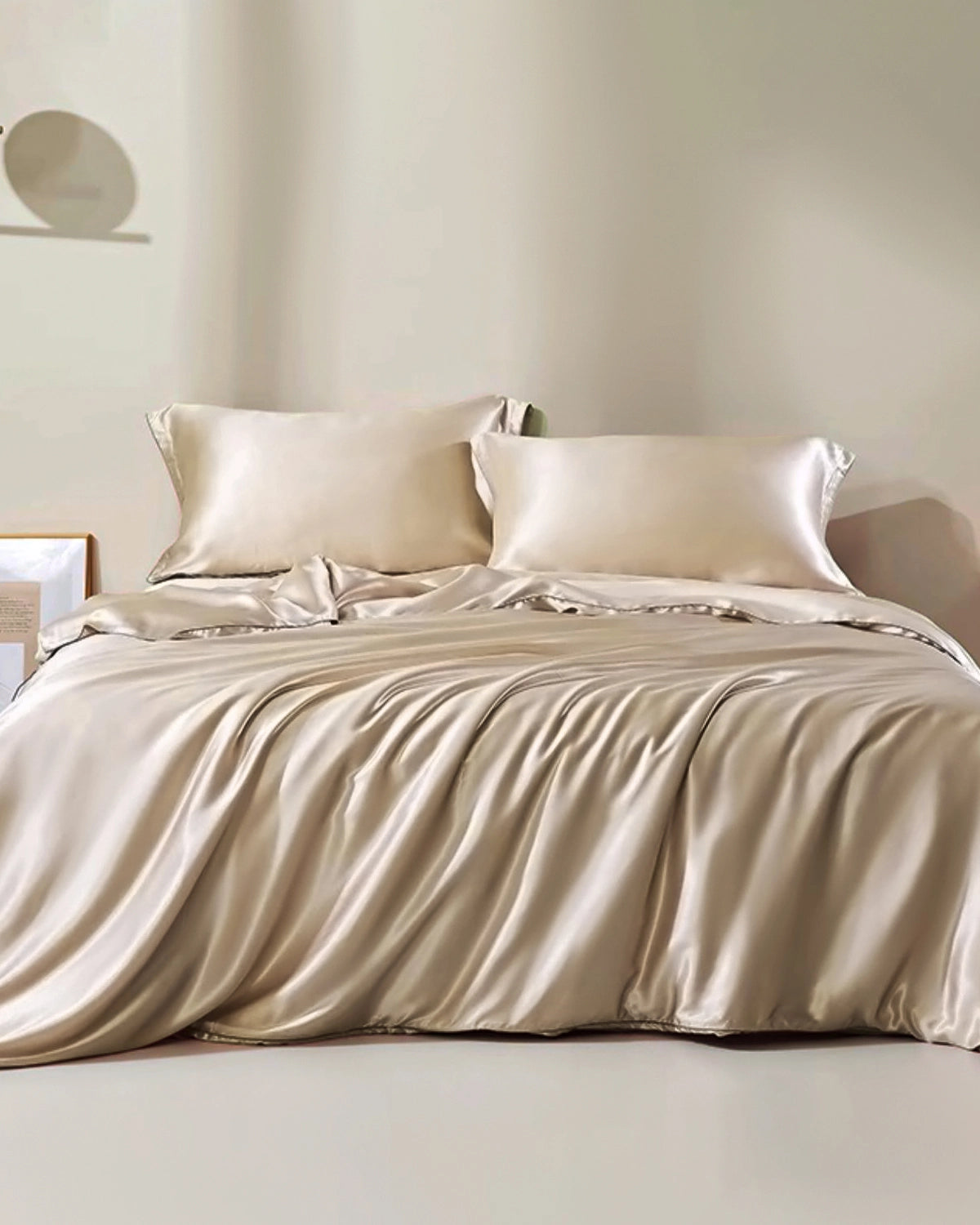 22 Momme Silk Duvet Cover, Champagne