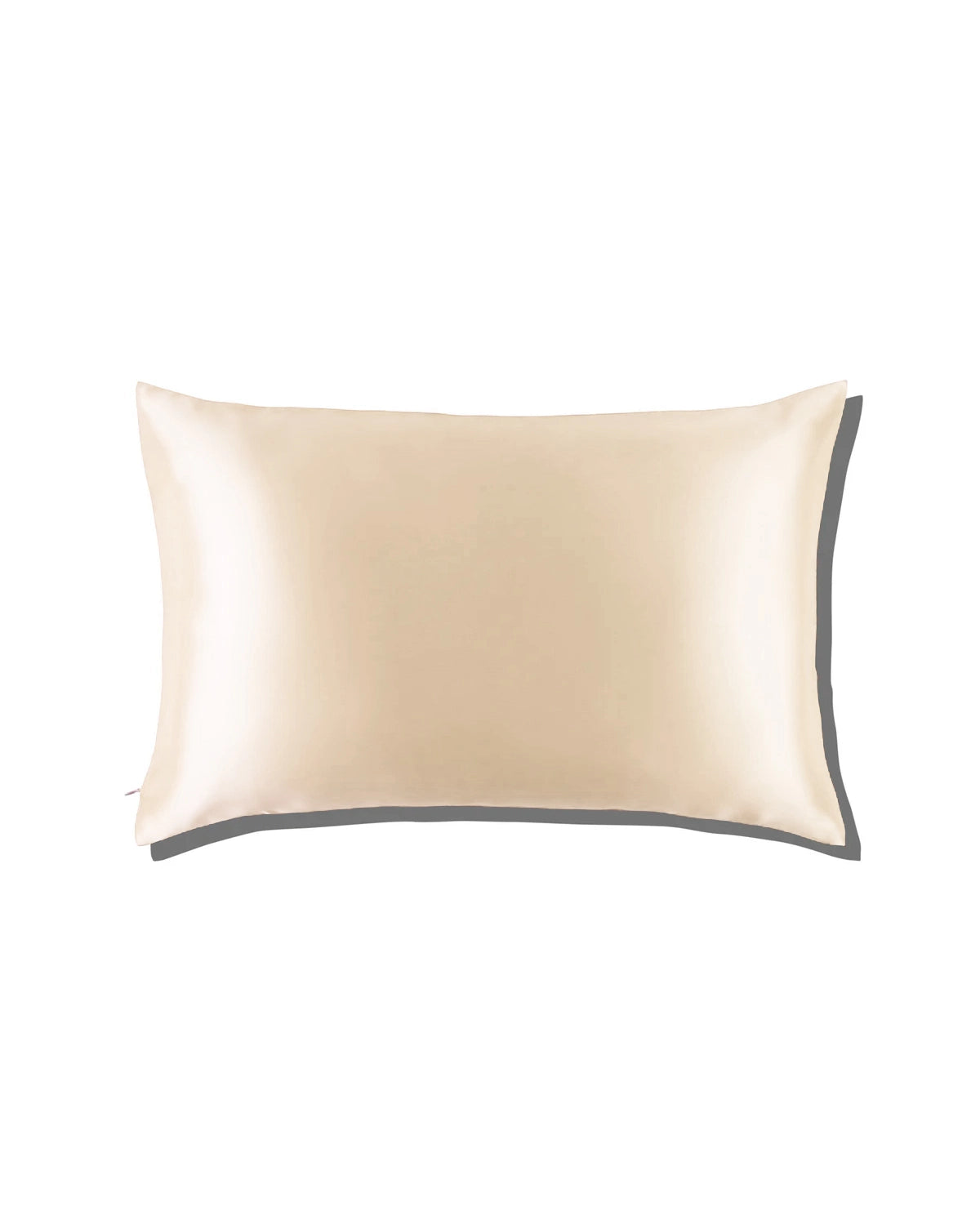 Zippered Silk European Pillowcase, Champagne