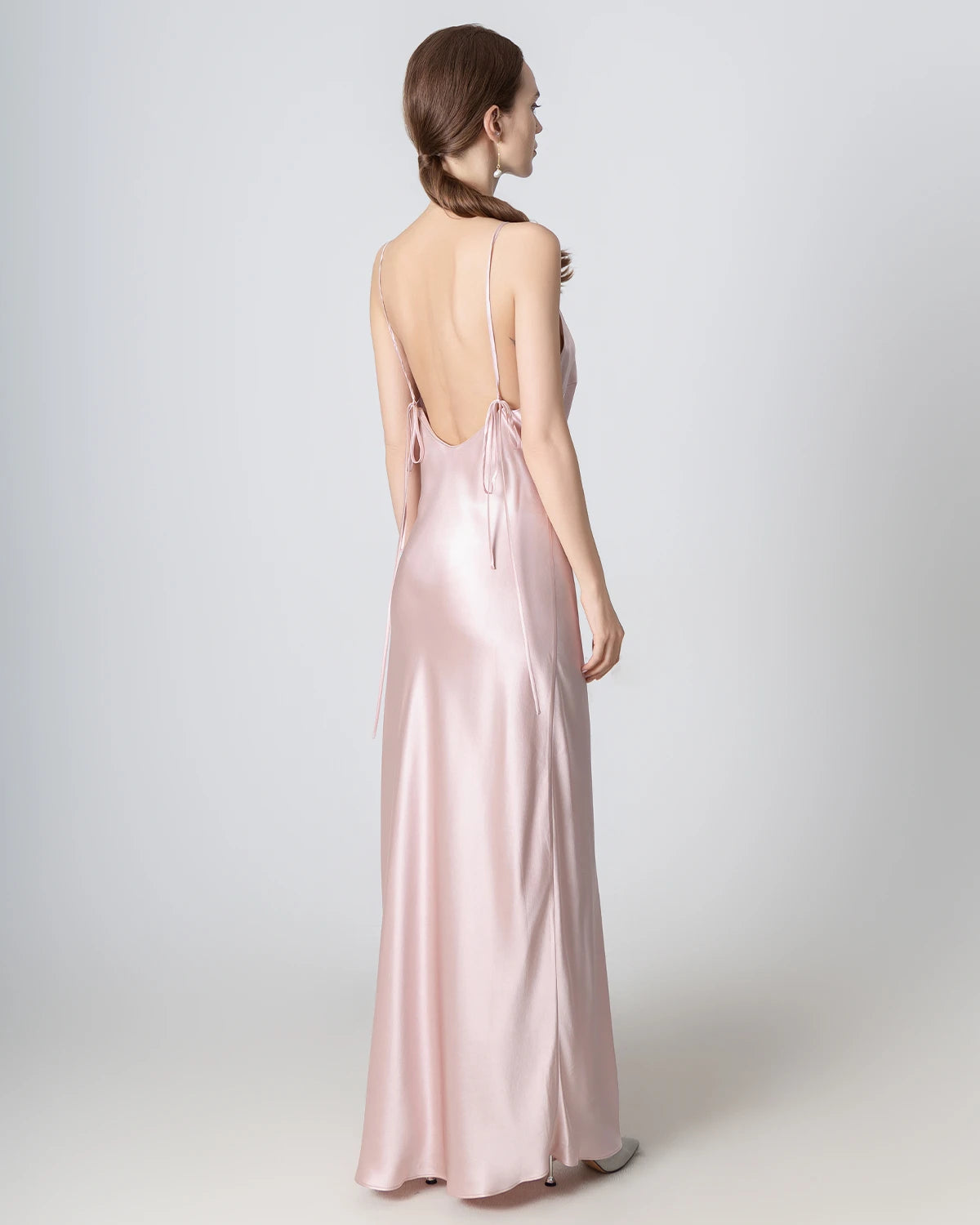 Backless Cami Maxi Silk Dress - DAISYSILK