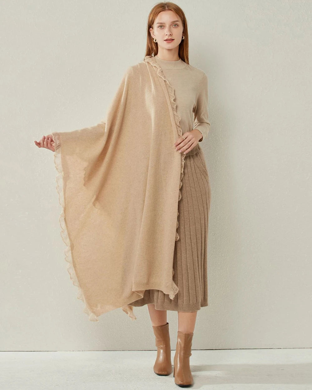 Cashmere Tippet Scarf - DAISYSILK