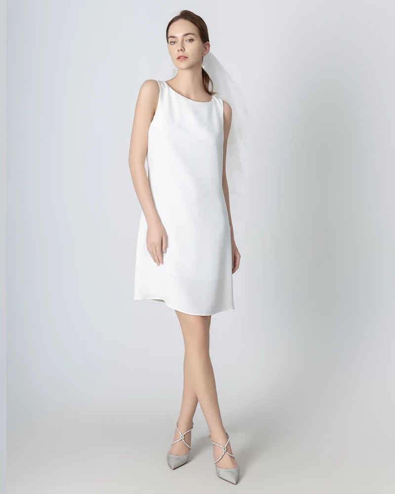 40 Momme line Silk Dress