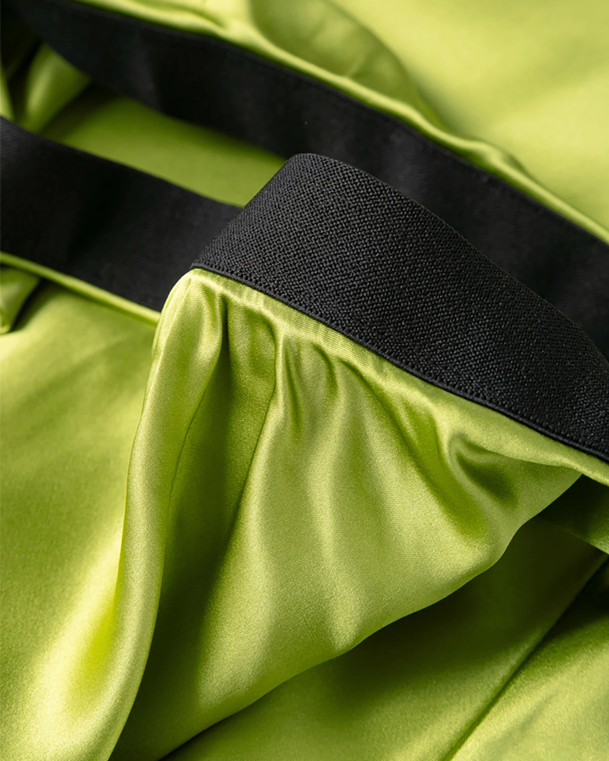 22 Momme Silk Midi Skirt, Mustard Green