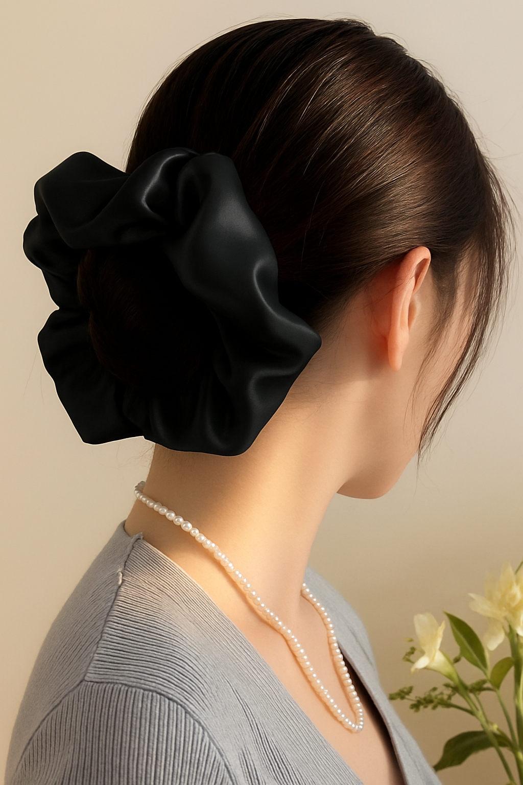 22 Momme Washable Silk Scrunchie 5cm - DAISYSILK