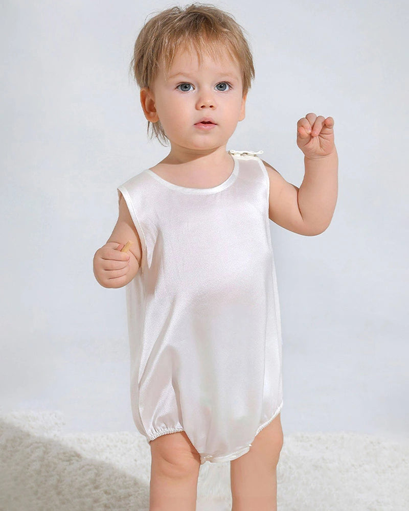 Sleeveless Silk Onesies