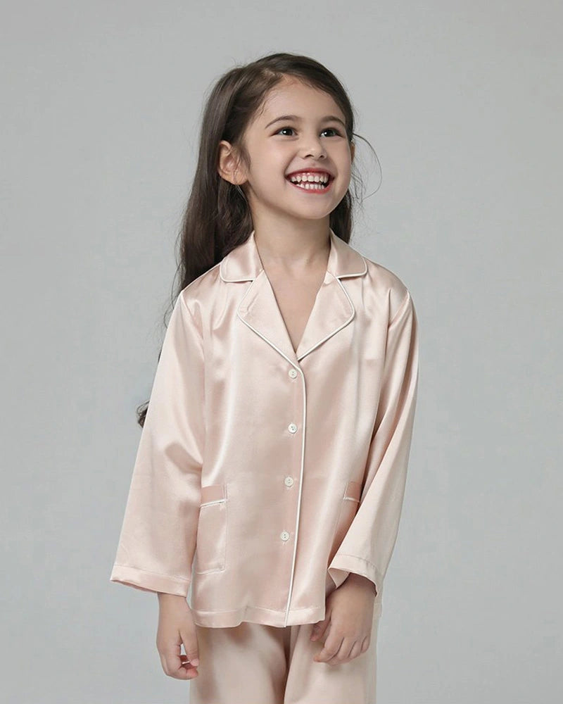 Classic Long Sleeve Silk Pajama Set
