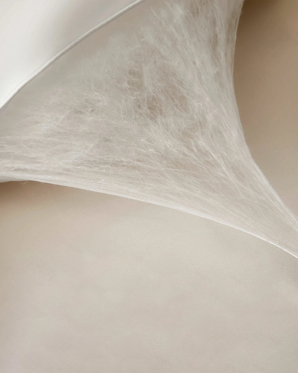 Mulberry Silk Pillow with Silk Shell, White