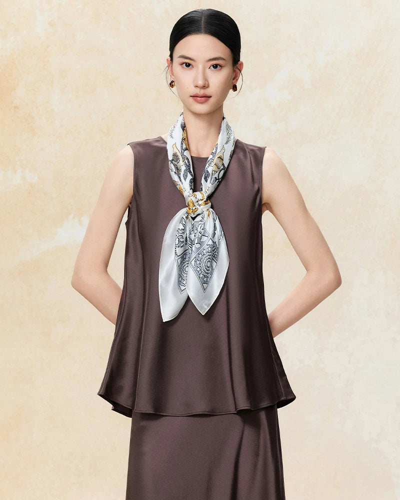 Animal Print Silk Scarf - DAISYSILK